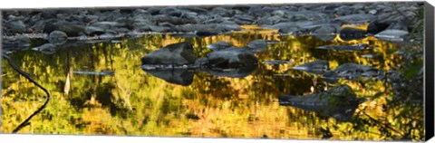 Framed Stream In Autumn Print
