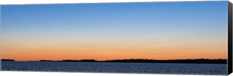 Framed Sunset Over The St. Lawrence Print