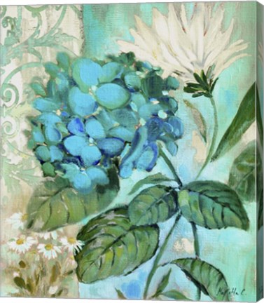 Framed Blue Hortensia Print