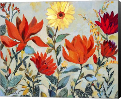 Framed Bright Garden Print