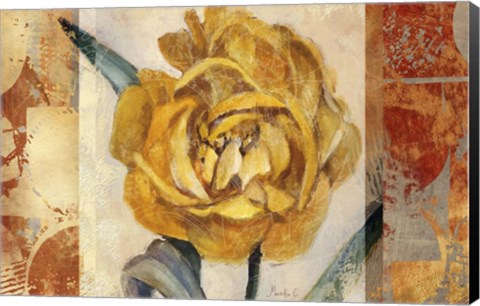 Framed Golden Blossom 2 Print