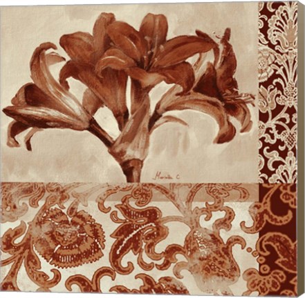 Framed Portret Of Lily Print