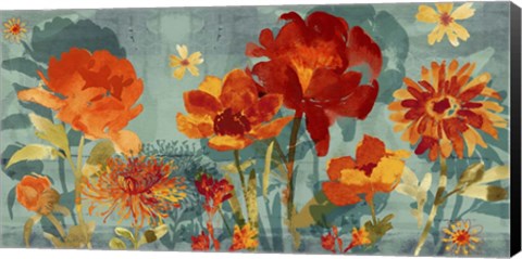 Framed Watercolor Silhouette Print