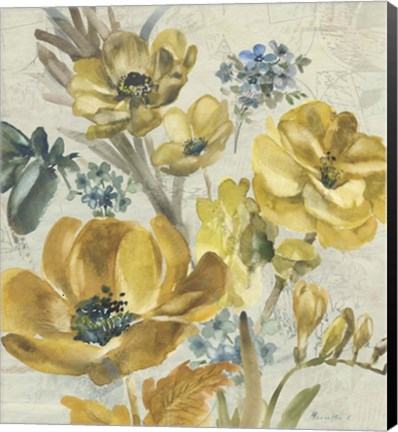 Framed Wildflowers Bouquet 2 Print