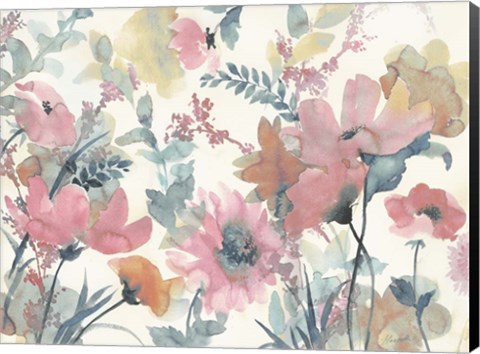 Framed Blue Glory Warm Print