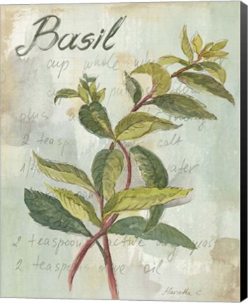 Framed Basil Print