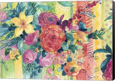 Framed Bohemian Flowers Print