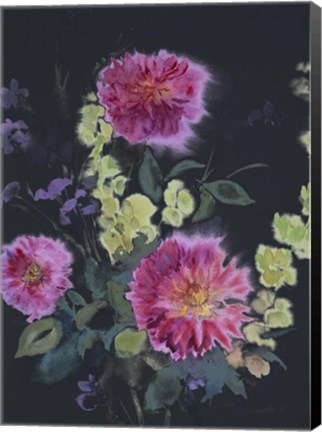 Framed Fluid Flowers 2 Print