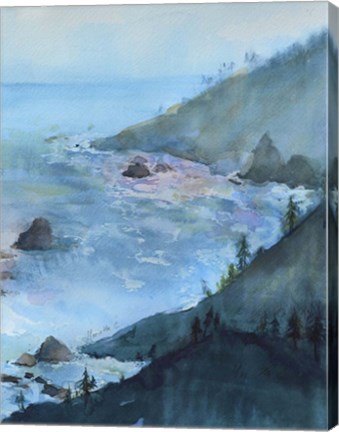 Framed View From The Cliff 1 Print