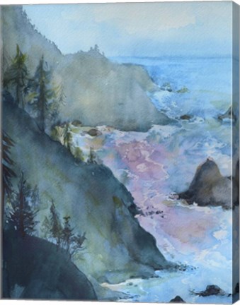 Framed View From The Cliff 2 Print