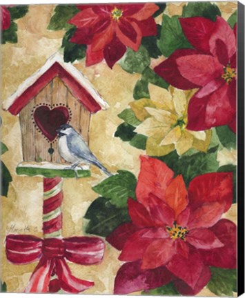 Framed Poinsettia Print