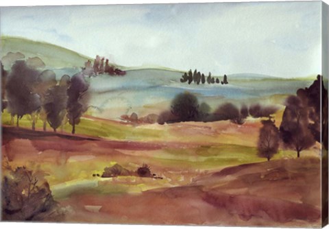 Framed Watercolor Landscape Print