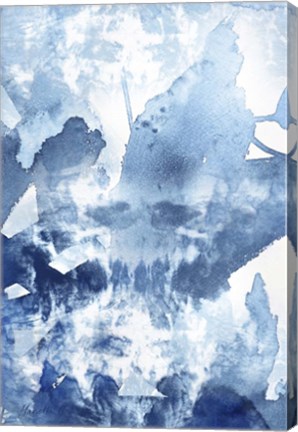 Framed Indigo 4 Tie Dye Print