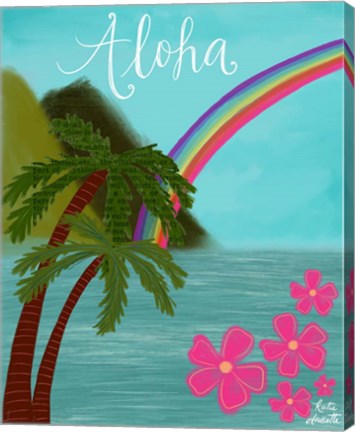 Framed Aloha Print