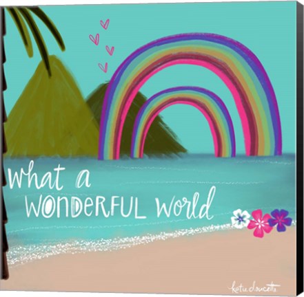 Framed Wonderful World Print