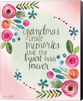 Framed Grandma Memories Print