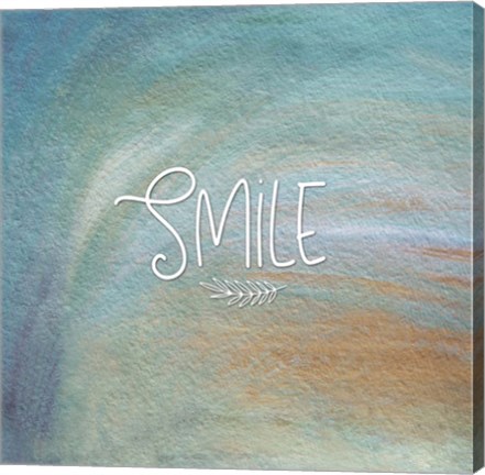 Framed Smile Colorful Print