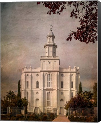 Framed LDS St. George Temple Print