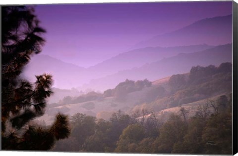 Framed Misty Valley Print