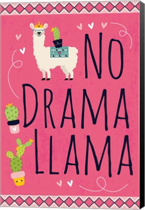 Framed No Drama Llama Print