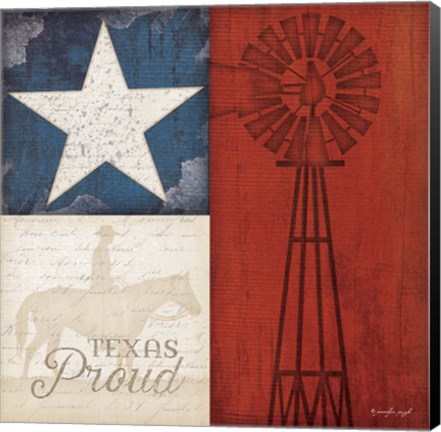 Framed Texas Proud Print