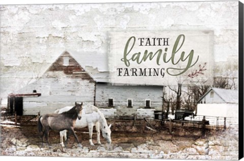 Framed Faith, Family, Farming Print