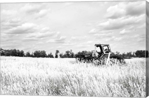 Framed Tractor V Print