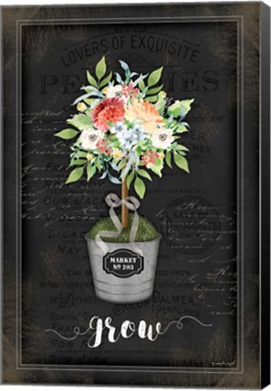 Framed Floral Topiary IV Print