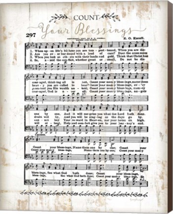 Framed Count Your Blessings Print