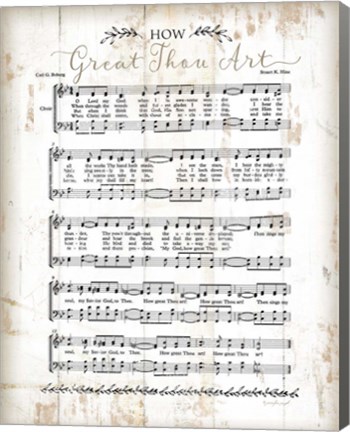 Framed How Great Thou Art Print