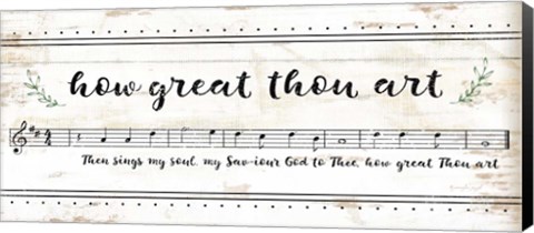 Framed How Great Thou Art Print