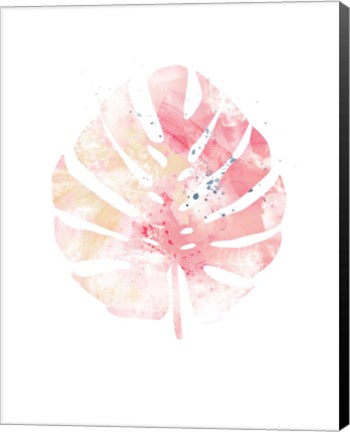 Framed Pink Leaf II Print