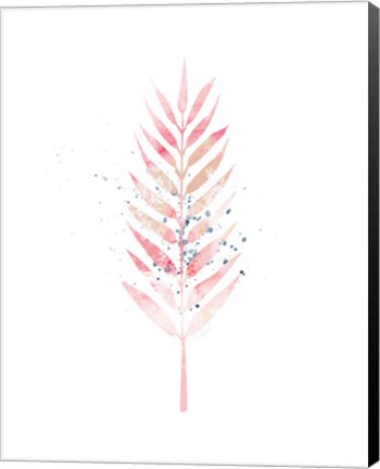 Framed Pink Leaf III Print