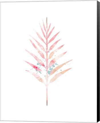 Framed Pink Leaf IV Print