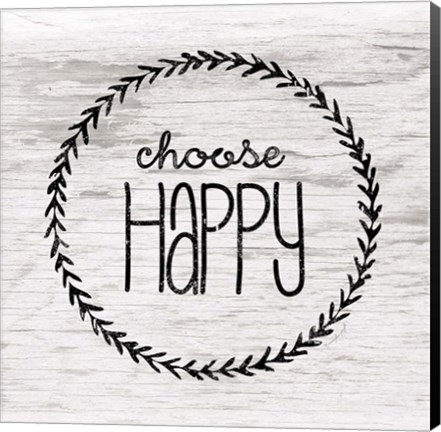 Framed Choose Happy Print