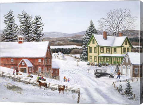 Framed New Snow Print