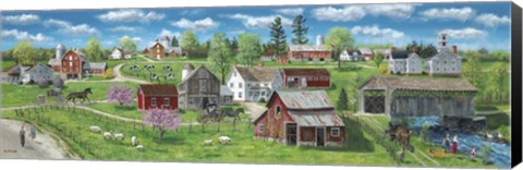 Framed Barns and Silos Print