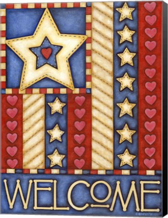 Framed American Star Welcome Print