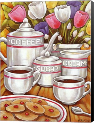 Framed Coffee Sugar Cream Print