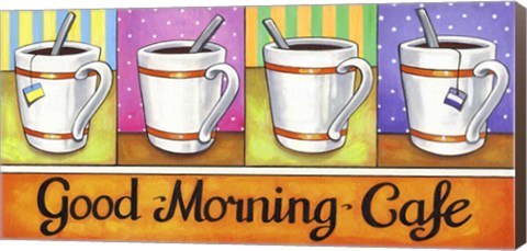 Framed Good Morning Cafe Print