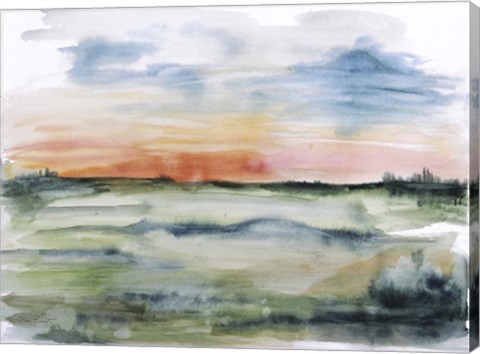 Framed Watercolor Landscape - A Print