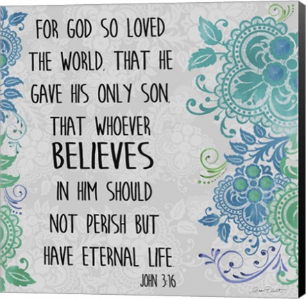 Framed Paisley Bible Verse - A Print