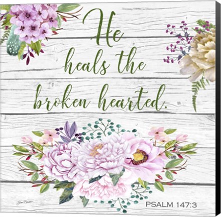 Framed Garden Florals Bible Verse - B Print
