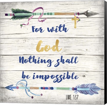 Framed Rustic Bible Verse - B Print