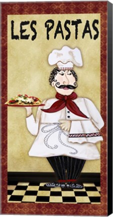 Framed Chefs - Les Pasta Print