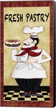 Framed Chefs - Fresh Pastry Print