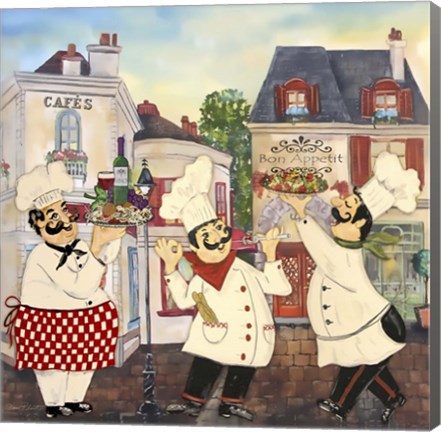 Framed Italian Chefs Print