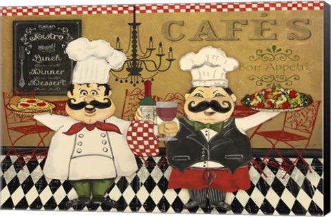 Framed Italian Chefs - B Print