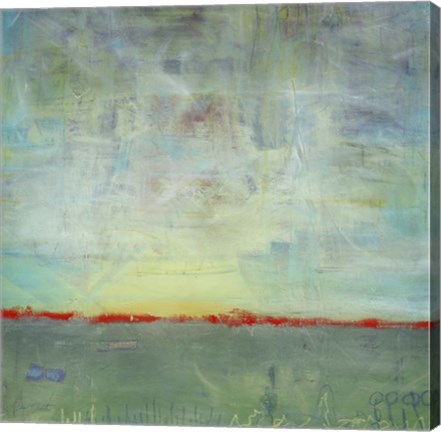 Framed Abstract Sunrise Landscape Print