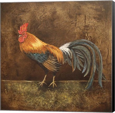 Framed Royale Rooster Print